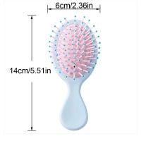 Mini Cepillos para el Cabello Desenredantes, Masajeador, Bolsa de Aire Antiestática, Peine para el Cabello, Cepillo Húmedo y Seco Portátil Accesorios de Estilismo para Salón - details 0