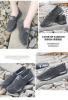 Nuevos Zapatos Vaqueros de Lona para Hombre Mocasines sin Cordones para Conducir al Aire Libre, Moda Vintage - details 6