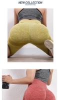 Pantalones cortos deportivos de Yoga para mujer, pantalones deportivos sin costuras de secado rápido, ropa deportiva de cintura alta, pantalones cortos elásticos transpirables para entrenamiento y correr - details 11