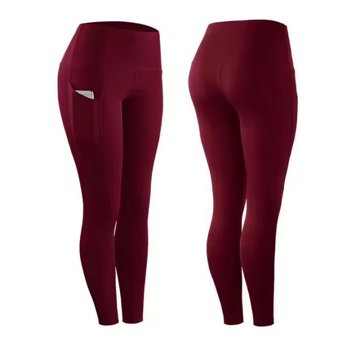Body de cintura alta con bolsillos para mujer, pantalón deportivo de secado rápido para correr, yoga y entrenar. - 1