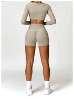Pantalones Cortos de Yoga de Cintura Alta Control de Abdomen, Levantamiento de Glúteos, Ropa de Gimnasio para Primavera/Verano - details 25