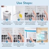 Pequeño ventilador eléctrico con agua y hielo, ventilador de aire acondicionado para oficina, refrigeración, ventilador de aire acondicionado portátil, mini ventilador de escritorio - details 11