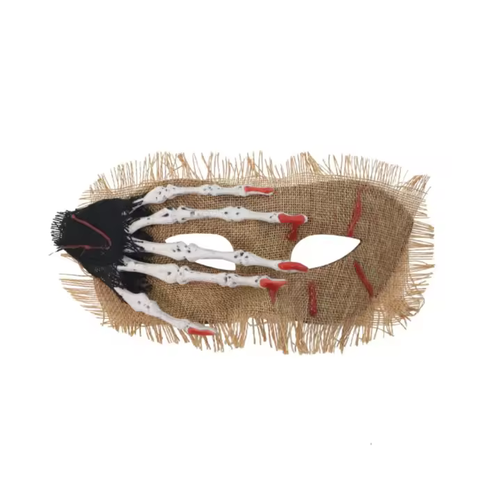 Máscara de ojos para Halloween, parche para ojos, Cosplay, puesta en escena, máscara de mano de calavera de Halloween, accesorios divertidos para fiesta, máscara de media cara para Cosplay - 1