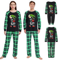 Conjunto de pijamas navideños a juego para familia, elfo, pijamas, vacaciones, Navidad - details 1