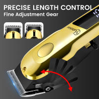 Hatteker-maquinilla eléctrica para cortar el pelo, salón profesional, cortapelos de alta potencia, uso doméstico, afeitadora de barba, empujador, carga USB - details 8