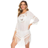 Vestido ligero de playa para mujer, traje de baño de ganchillo, túnica envolvente para trajes de baño, fiestas en la piscina de verano y ropa de resort, cubierta de natación de secado rápido - details 13