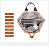 Mochila de cubo vintage para mujer, morral pequeño de viaje informal, resistente al agua, ligero - details 20