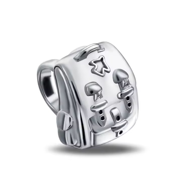 Cuentas creativas de Plata de Ley 925 para mochila de viaje, compatibles con pulsera Original Pandora, cuentas, regalo de joyería para mujer - 1