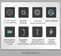 Mini lámpara Led UV de mano, secador de uñas recargable portátil para curar esmalte de Gel con pantalla, manicura hine - details 1