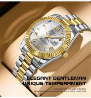 Reloj de pulsera NIBOSI clásico de lujo de primera calidad, Reloj de pulsera resistente al agua con fecha y función, Reloj de cuarzo Miyota para Hombre - details 10