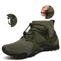Zapatos de Senderismo para Hombres RUNSUN DAILY Secado Rápido Antideslizantes para Deportes al Aire Libre Zapatillas de Mujer para Escalada Montaña Material de Zanata y Malla - details 3