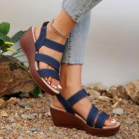 Sandalias de tacón de cuña de verano para mujer - details 1
