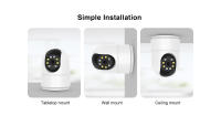 Cámaras de vigilancia interior doméstico HD inteligente Voz video de vigilancia wifi - details 12