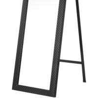 Espejo de Pie, de Cuerpo Entero, Marco de Plástico, Forma Rectangular de 37x157 cm, para Dormitorio, salón, Cuarto de baño, Pasillo Blanco o Negro (Blanco) - details 13