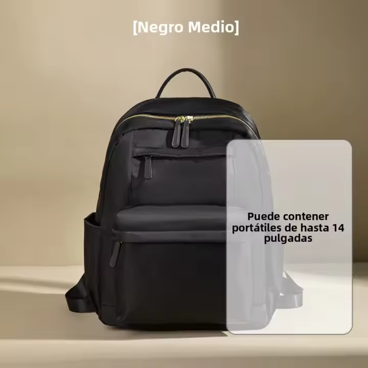 Mochila para mujer, Mochila escolar ligera para ir al trabajo, Mochila de tela Oxford, Mochila de gran capacidad, Bolsa de ordenador, Bolsa de viaje de ocio de moda - 1