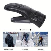 Guantes recargables con batería de litio, manoplas cálidas con pantalla táctil, impermeables, para esquiar, invierno, novedad de 2023 - details 5