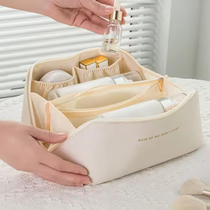 Bolsa de baño multifuncional ins bolsa de almacenamiento de gran capacidad impermeable portabilidad de viaje bolsa de cosméticos simple de alto valor - 1