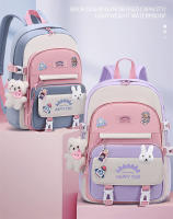Mochila Escolar Coreana Linda para Niñas Mochila Escolar Kawaii en Rosa y Morado para Biblioteca y Escuela Primaria Regalo para Estudiantes y Niños - details 0
