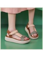Nuevo 2025 sandalias jóvenes, deportes casuales, plataforma cómoda, Velcro, zapatos de mujer de gran tamaño - details 2