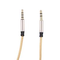 Macho de 3,5 mm a conector de 3,5 mm, enchufe chapado en oro, línea de altavoz trenzado de nailon, control de volumen, cable auxiliar, cable auxiliar para coche, cable de audio - details 4