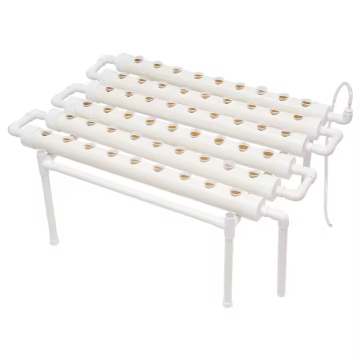 Kit de cultivo hidropónico, Sistema de cultivo hidropónico para plantas vegetales, 54 unidades - 1
