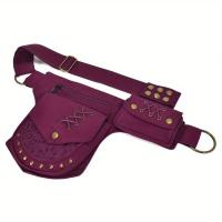 1 pieza de estilo Punk para hombre y mujer, cubierta de riñón negra Simple, soporte para teléfono móvil, tarjetas y llaves, bolsa Vie para ciclismo para hombre y mujer - details 15