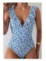 Nuevo traje de baño de una pieza con estampado de moda, personalidad, cintura ajustada, oculta la barriga, traje de baño adelgazante para mujer - details 9