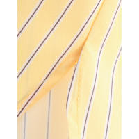 BUNO-2025 Primavera Verano amarillo manteca rayas mujeres camisas sueltas moda cuello vuelto solo pecho camisas finas para mujer - details 16