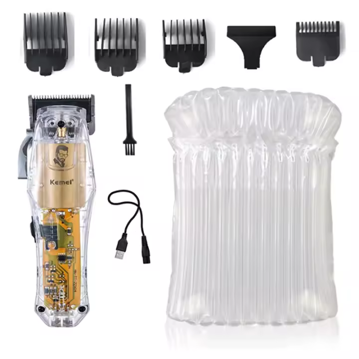 Máquina cortadora de pelo KEMEI original ajustable inalámbrica para hombres cortador de barba profesional trimmer lithium ion alimentada por AC/DC made in china - 1