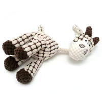 Juguete De Perro En Forma De Burro Tela De Corduroy Masticable Con Silbato Almohadilla De Hueso Para Entrenamiento De Mascotas Accesorios Para Perros - details 4
