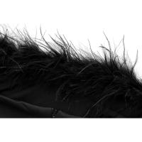 Elegante Vestido Largo de Pluma Sin Espalda Estilo Sexy para Mujeres Perfecto para Fiestas - details 8