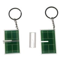 Llavero acrílico de bádminton, llavero tridimensional de dos caras para patio de juegos de bádminton, Mini tenis de mesa - details 8