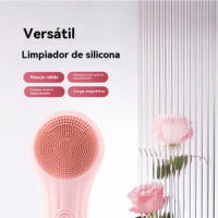 Cepillo de Limpieza Facial de Silicona Resistente al Agua Masajeador Ultrasónico de Belleza para Todos los Tipos de Piel Herramienta de Cuidado de la Piel Eléctrico Compressa Caliente - details 4