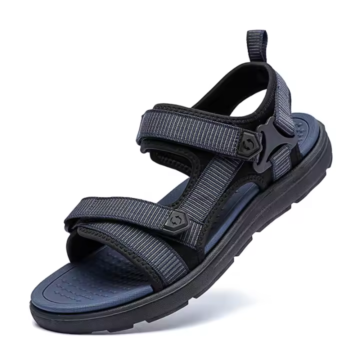 Sandalias planas informales de verano para hombre, transpirables, cómodas, modernas, combinables, ligeras, resistentes al desgaste, sandalias de playa - 1