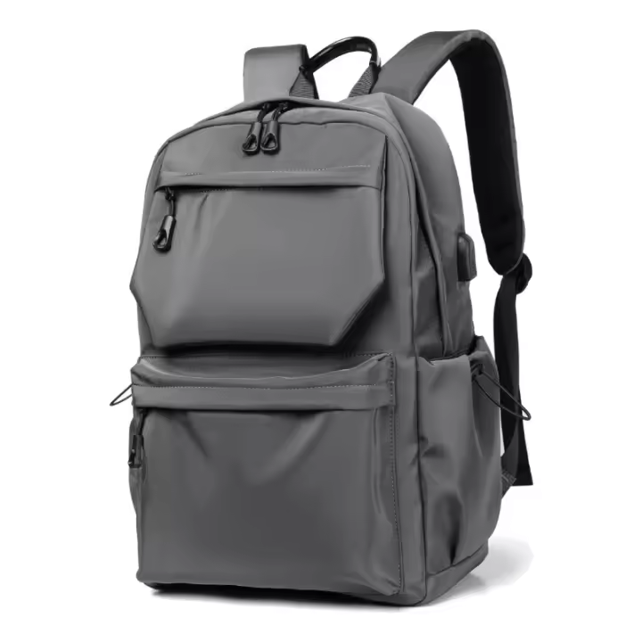 Mochila ligera multifuncional en color gris para estudiantes Bolsa de libros Bolsa de viaje Bolsas escolares Bolsas de trabajo - 1
