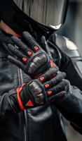 Guantes de motocicleta para hombre y mujer, protección de cuero para pantalla táctil, fibra de carbono, accesorios profesionales para Motocross - details 9