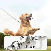 Barra hierro antimordida, metal 120CM, cadena perros, correa entrenamiento de Metal mascotas con mango suave para perros - details 7