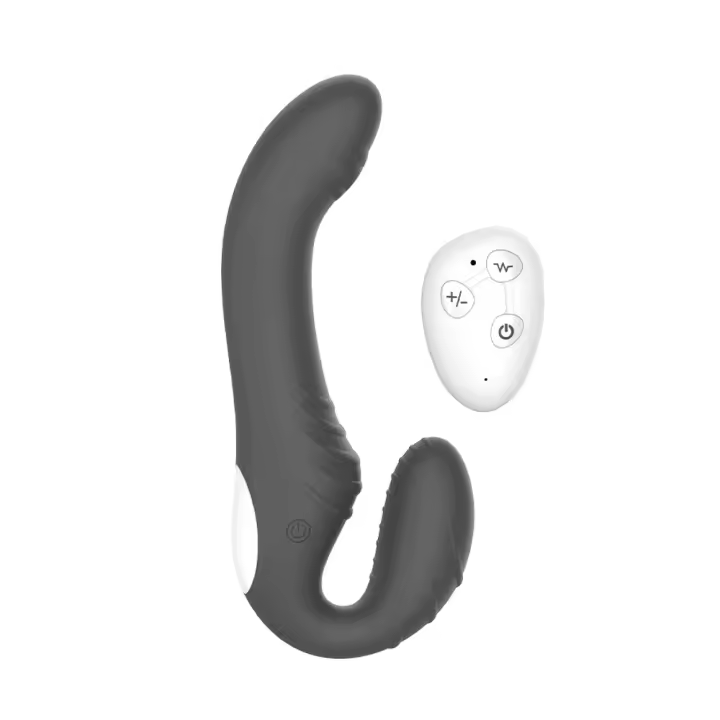 Consolador masajeador de próstata Anal sin tirantes para mujer, vibrador doble femenino, punto G, Juguetes sexuales para adultos, pareja, 10 velocidades - 1
