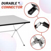 Mesa plegable enrollable de camping de aluminio portátil con bolsa de transporte - Mesa de picnic con soporte de hasta 80 kg - details 13