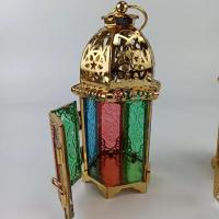 Vintage Encanto Marroquí de Castillo Europeo de Oro Jarrón de Vela Colgante para Boda y Decoración del Hogar - details 3