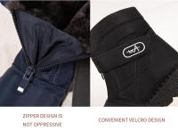 Botas de nieve de gran tamaño para mujer, zapatos cálidos de terciopelo de algodón, impermeables y antideslizantes, novedad - details 3