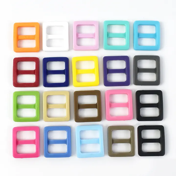 Hebillas De Plástico De 10 Mm, deslizador trideslizante, cierre ajustable, correa De bolso, gancho De correas De mochila, Hardware P, 50 / 100 - 1