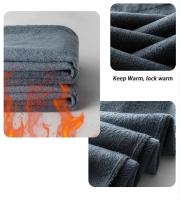 Ropa de marca, pantalones informales cálidos de lana para invierno, pantalones Cargo aterciopelados ajustados de trabajo de sarga marrón y gris con cintura elástica de algodón para hombre - details 4