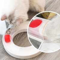 Túnel para gatos, diseño divertido de túnel de pista divertida para gatos, juguete interactivo duradero para gatos, tocadiscos de plástico para mascotas para el hogar, ejercicio - details 2