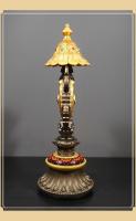 Equipo de plataforma de Buda, colección tántrica tibetana, combinación de Nepal, ocho adornos auspiciosos - details 11