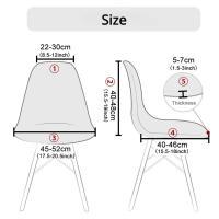 Funda elástica moderna para silla, funda para asiento de oficina, banquete y sala de estar, tamaño pequeño - details 2