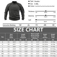 Chaqueta De Fleece Táctica Para Hombres Abrigo Termal Con Cremalleras Resistente Al Viento Para Senderismo Y Uso Diario Estilo Militar Sin Cuello Alto - details 0