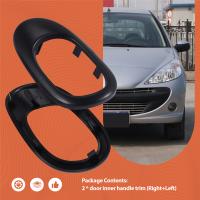 Manijas interiores, cubierta de marco, moldura de manija de puerta Interior 9119F2 9119F4 para Peugeot 206 207 Citroen C2 - details 5