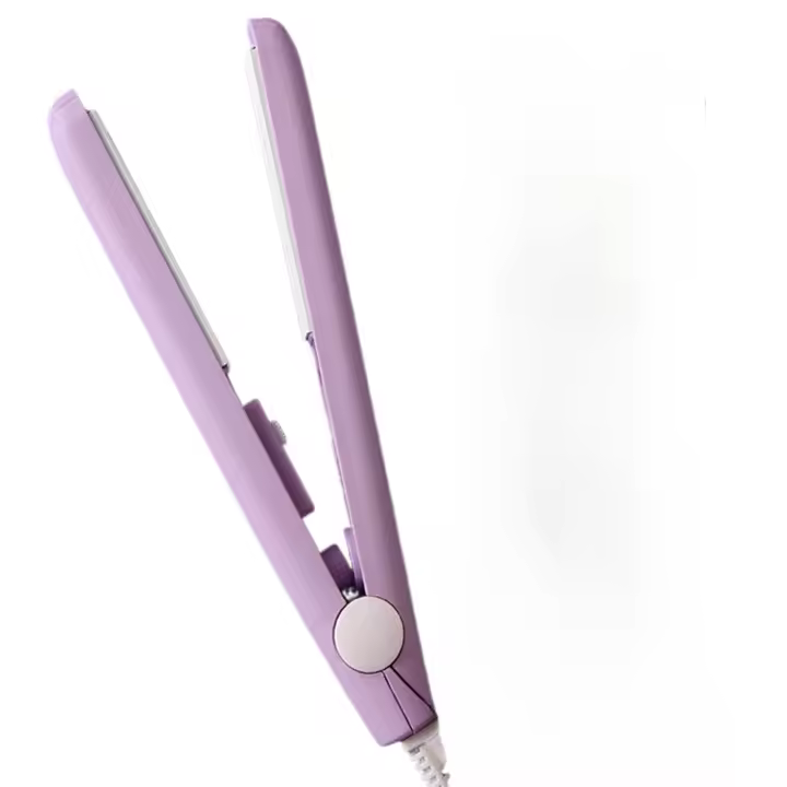 Mini rizador de pelo con férula esponjosa, plancha plana, placa corrugada, prensadora de pelo eléctrica profesional para todas las longitudes de cabello, superventas, 2024 - 1