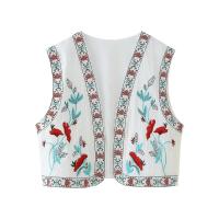 BUNO-Chaleco bordado con flores para mujer, chaleco bordado romántico multiestilo, vacaciones de verano, fecha de Picnic, novedad de 2025 - details 1